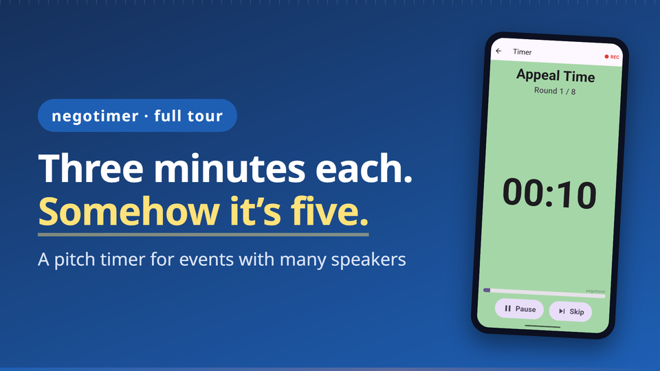 negotimer video tour